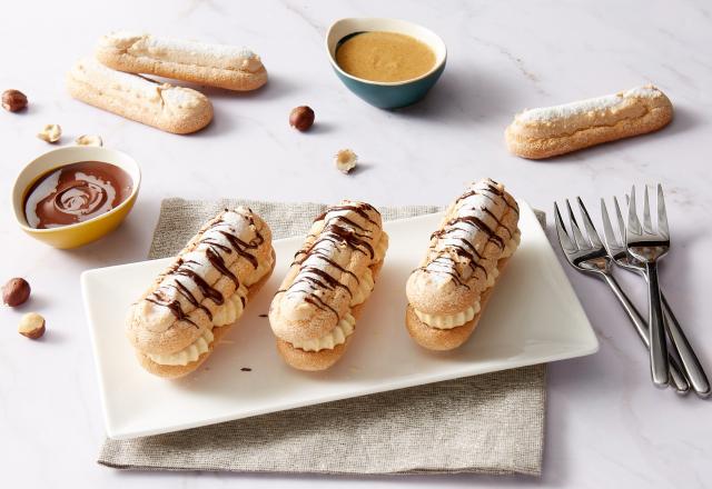 Biscuits cuillère façon éclair au praliné