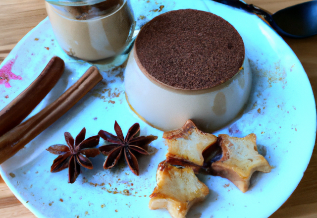 Panna Cotta vegan au Nutella et pain d'épices