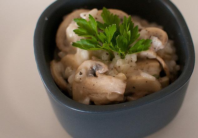 Risotto aux champignons maison