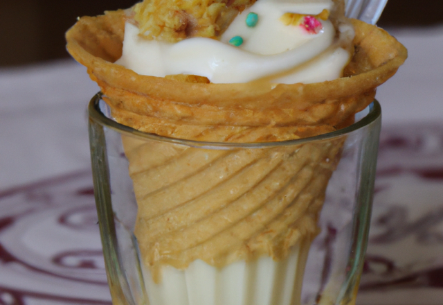 La verrine qui se prenait pour un cornet de glace