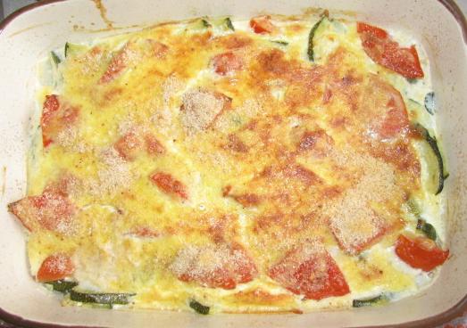 Courgettes en gratin