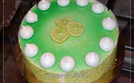 Bavarois citron vert et fraise