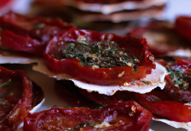 Délice de tomates séchées et de chèvre.