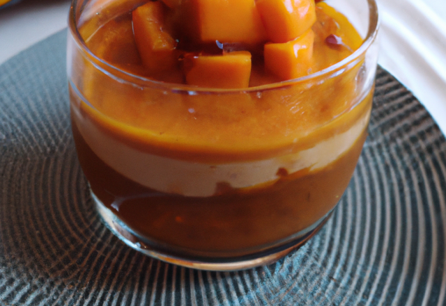 Verrine de butternut caramelisé