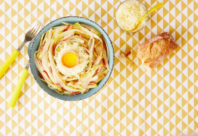 Endives à la carbonara