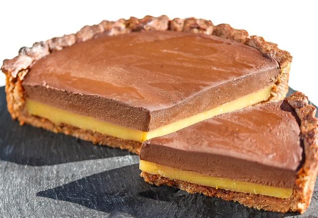 Tarte vegan au chocolat et à l'orange sans gluten