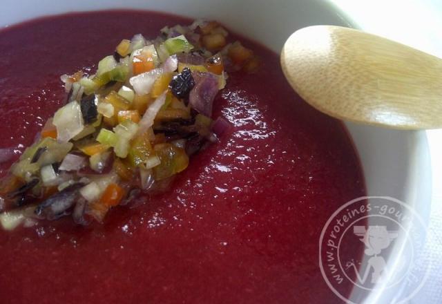 Gaspacho de framboises