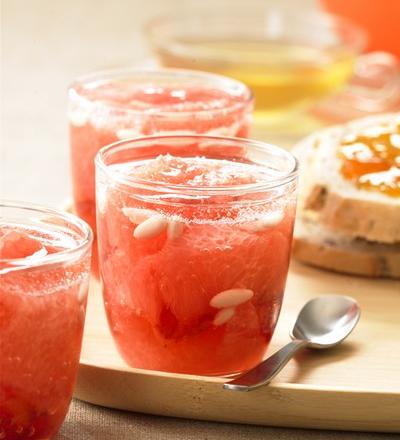 Salade de pamplemousse de Floride en gelée pétillante