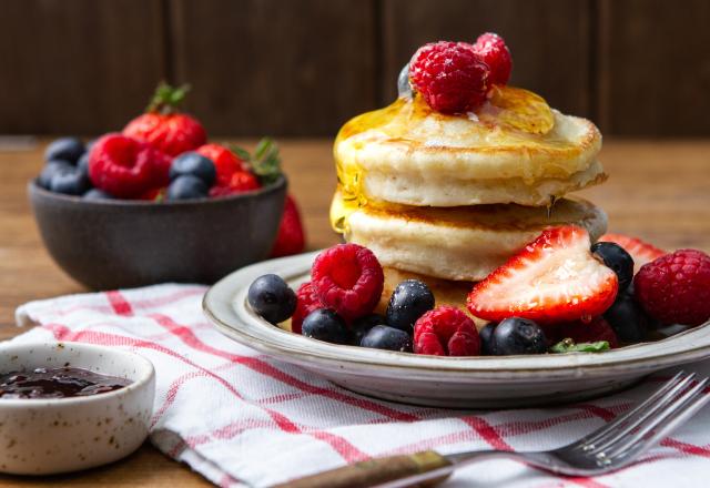 Pancakes fluffy au lait végétal