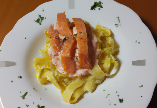 Tagliatelles au saumon classiques