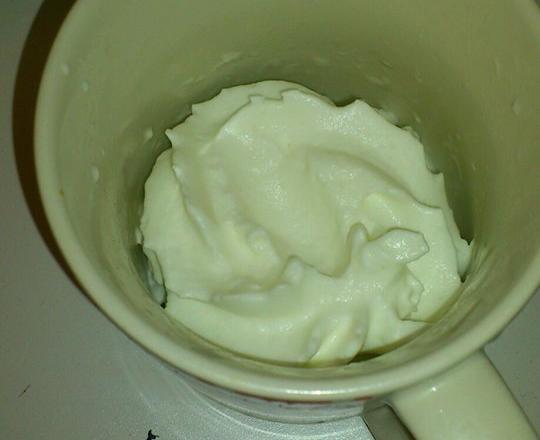 Chantilly au lait de coco