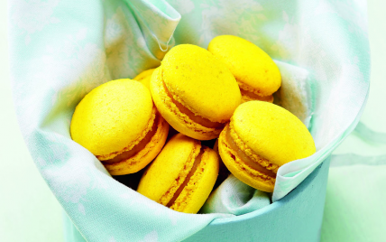 Macarons citron romarin