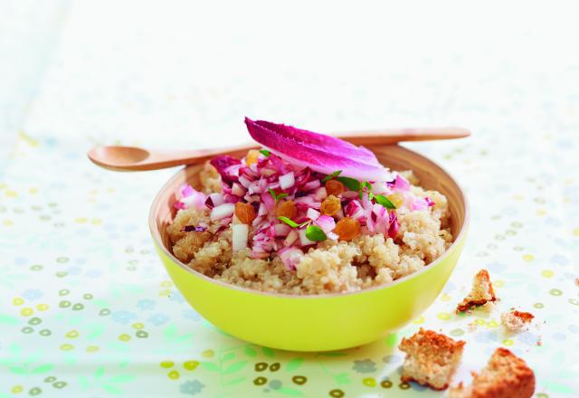 Salade d’Endives, quinoa et raisins secs