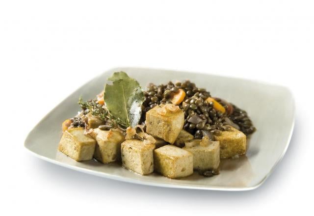 Potée de lentilles au tofu