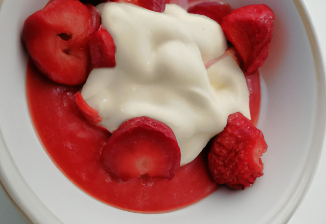 Fraise à la crème balsamique