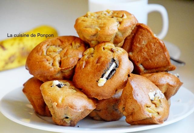 Muffins aux bananes et oréos