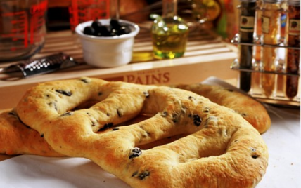 Fougasse au paprika et origan