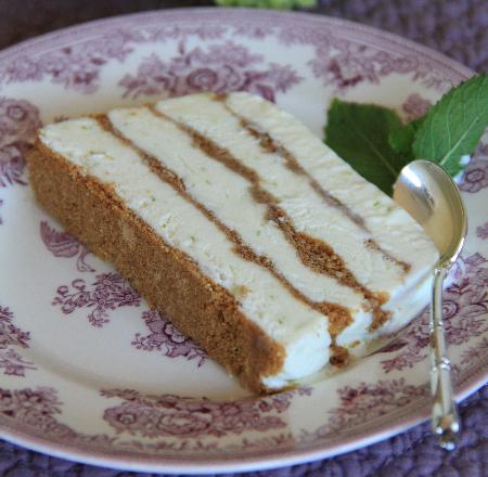 Semifreddo croustillant au citron vert