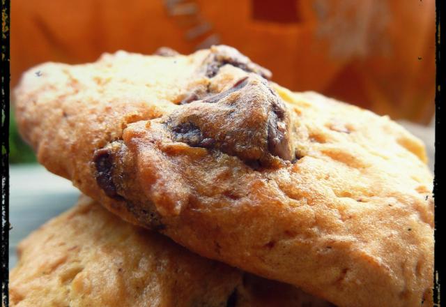 Cookies citrouillés et chocolatés