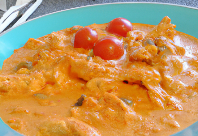 Poulet à la crème de tomates séchées