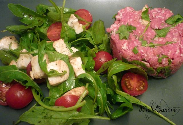 Tartare de bœuf au parmesan