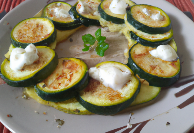 Poêlée de courgettes au chèvre