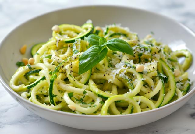 “La courgette en spaghetti, c’est la meilleure astuce pour manger moins de pâtes” : une nutritionniste partage sa recette de lemon pasta