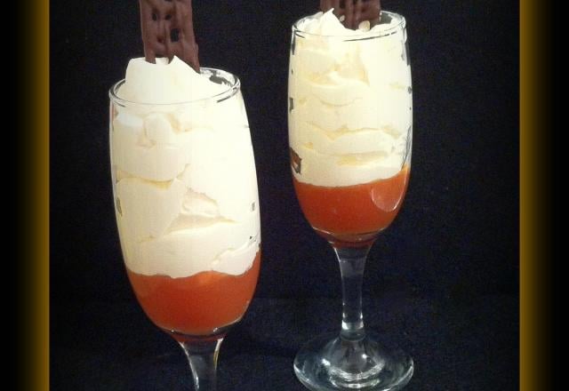 Mousse chocolat blanc et goyave