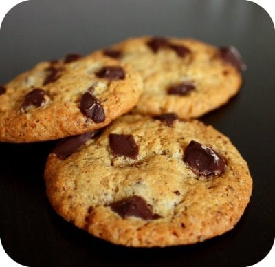 Cookies aux pépites de chocolat noir maison