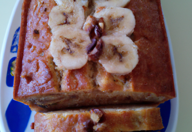 Cake à la banane et aux noix