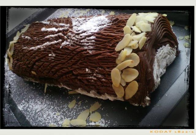 Bûche de Noël ganache chocolat