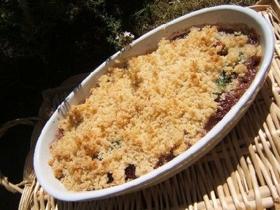 Crumble aux cerises facile