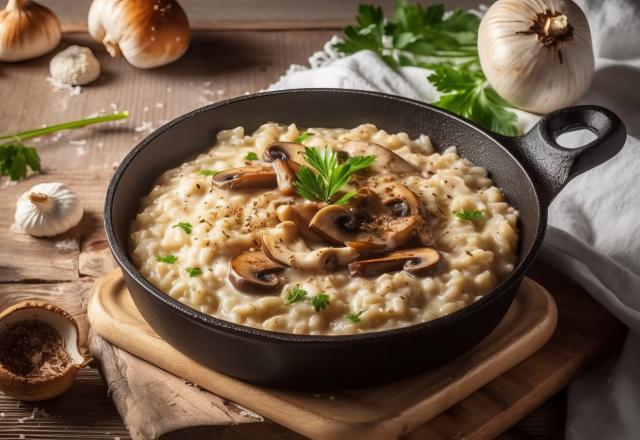 Risotto facile aux champignons au Cookeo