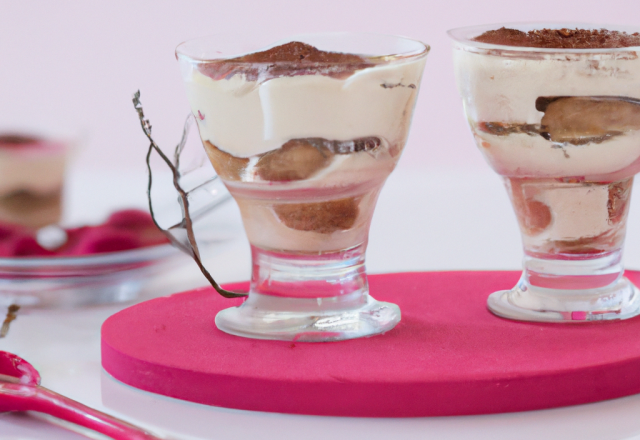 Tiramisu Rose (en verrines)