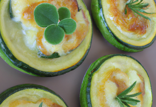 Petits flans de courgettes