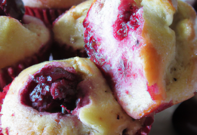 Muffins aux cerises et kirsch