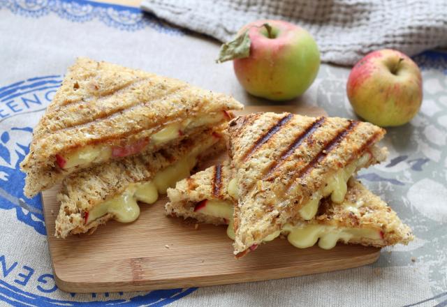 Croque-monsieur pomme et camembert