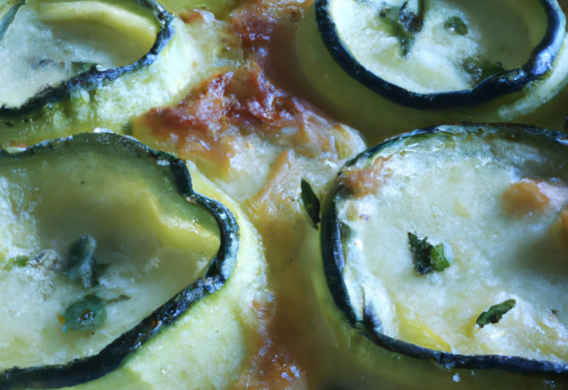 Gratin de courgettes à la ciboulette