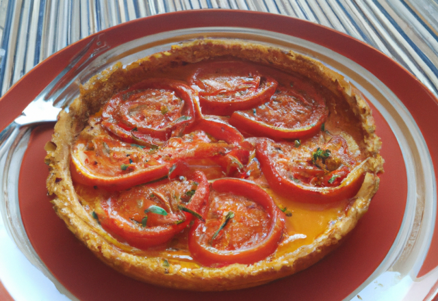 Tarte fine à la tomate