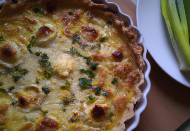 Quiche poireaux et fromages