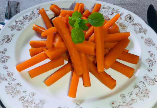 Méli-mélo tiède de carottes en vinaigrette