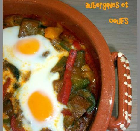 Tajine aux merguez, aubergines et œufs