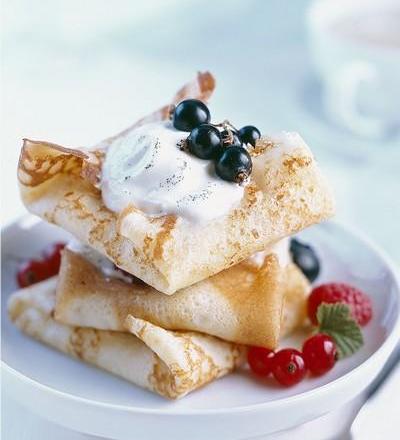 Crêpes aux fruits rouges