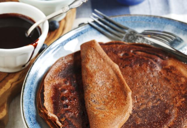 Crêpes sucrées au au chocolat