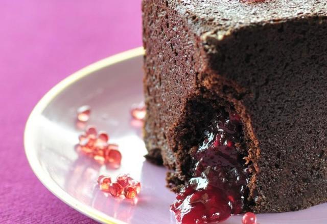 Cube de chocolat au cœur de Framboise