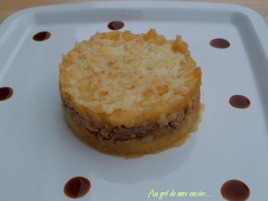 Parmentier aux navets boule d'or et lapin