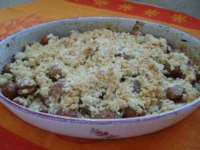 Crumble aux mirabelles