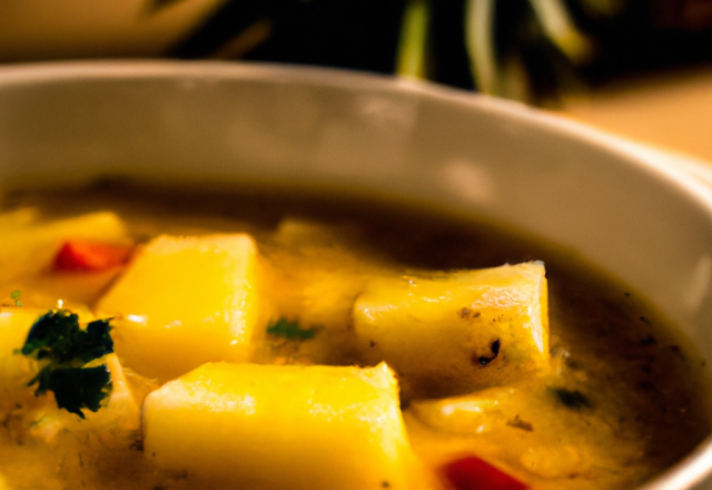 Soupe mexicaine avec ananas