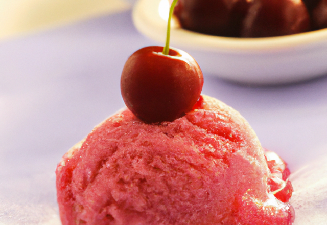 Sorbet à la cerise