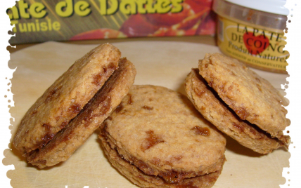 Biscuits au caramel fourrés dattes & coings